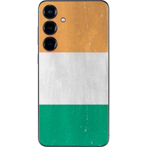 Ivory Coast Flag Distressed Galaxy S25 Skin